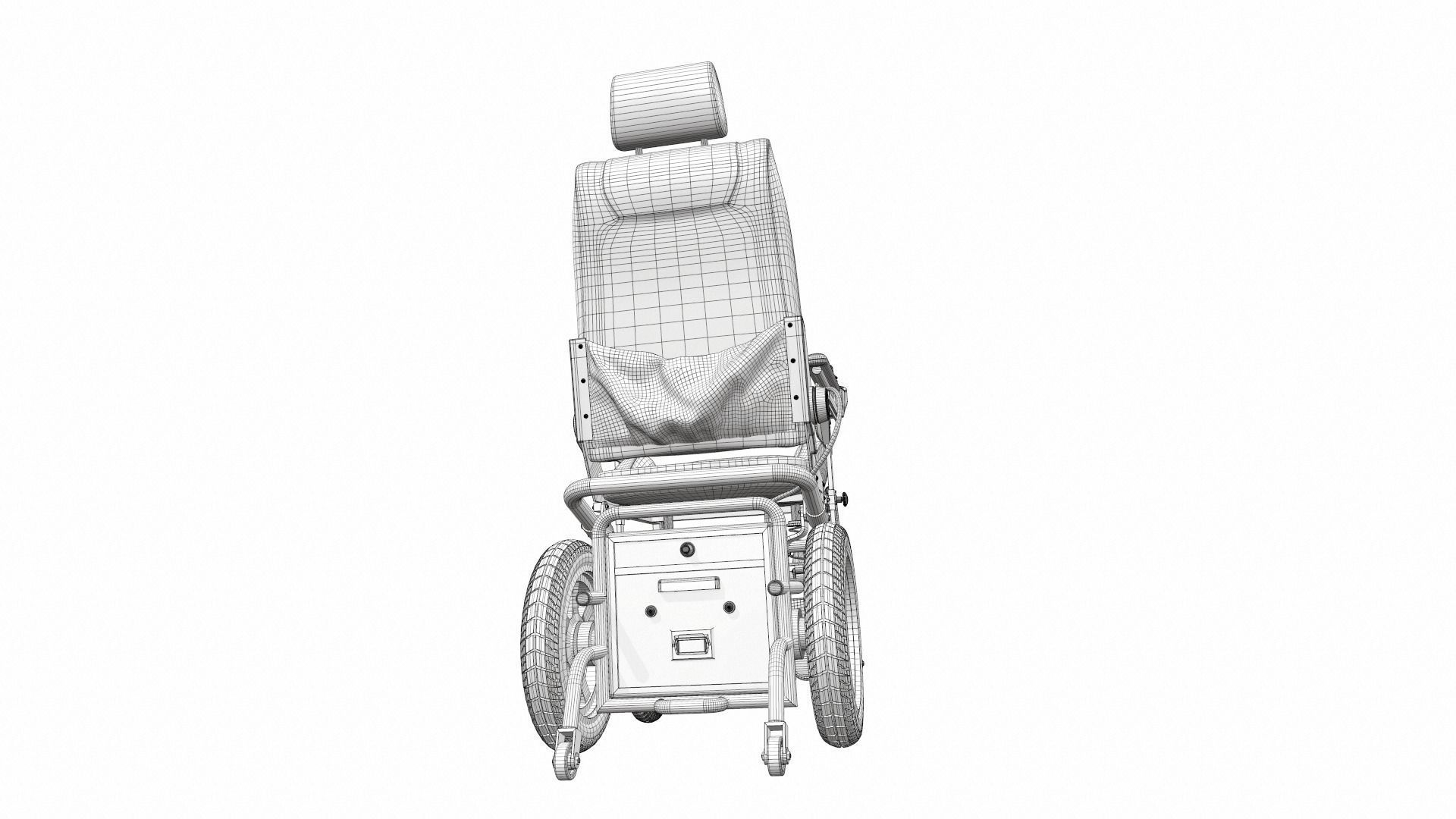 Electric wheelchair 3 3D model_14