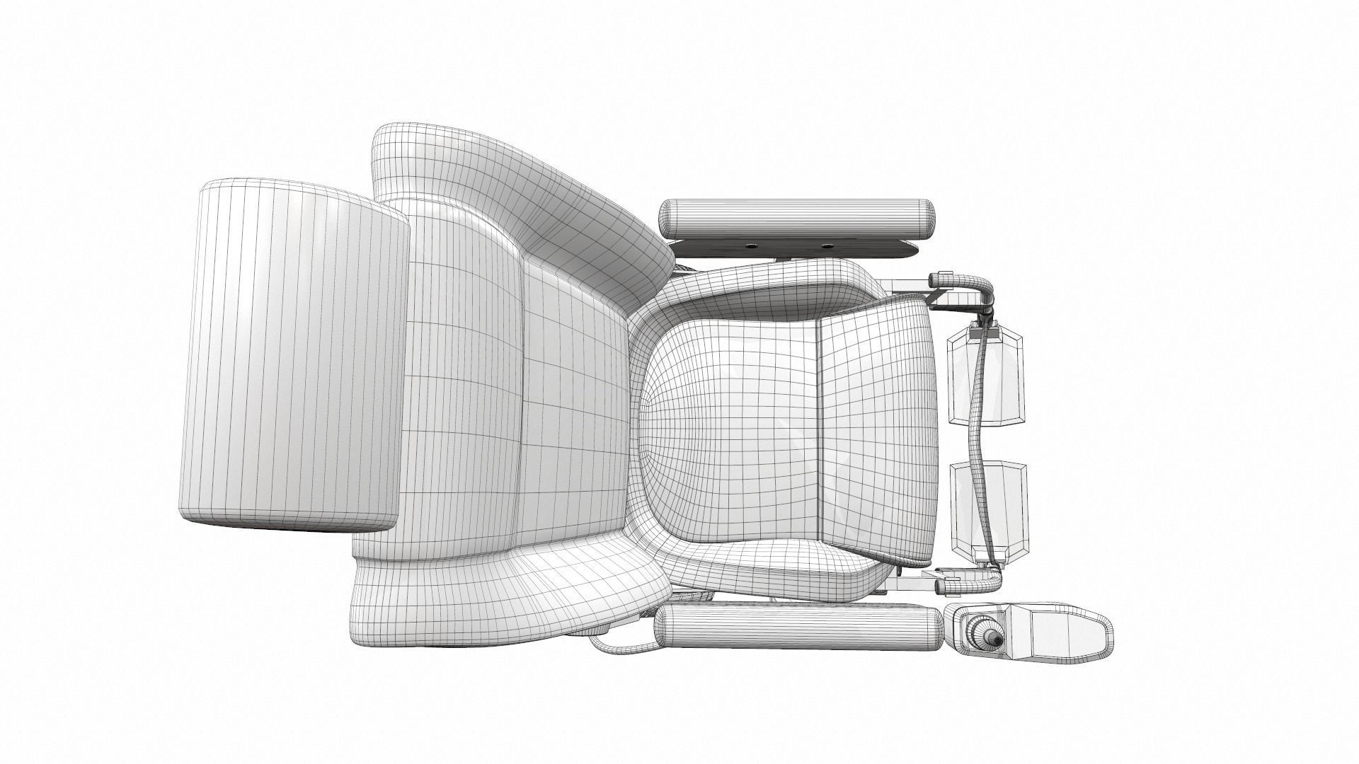 Electric wheelchair 3 3D model_15