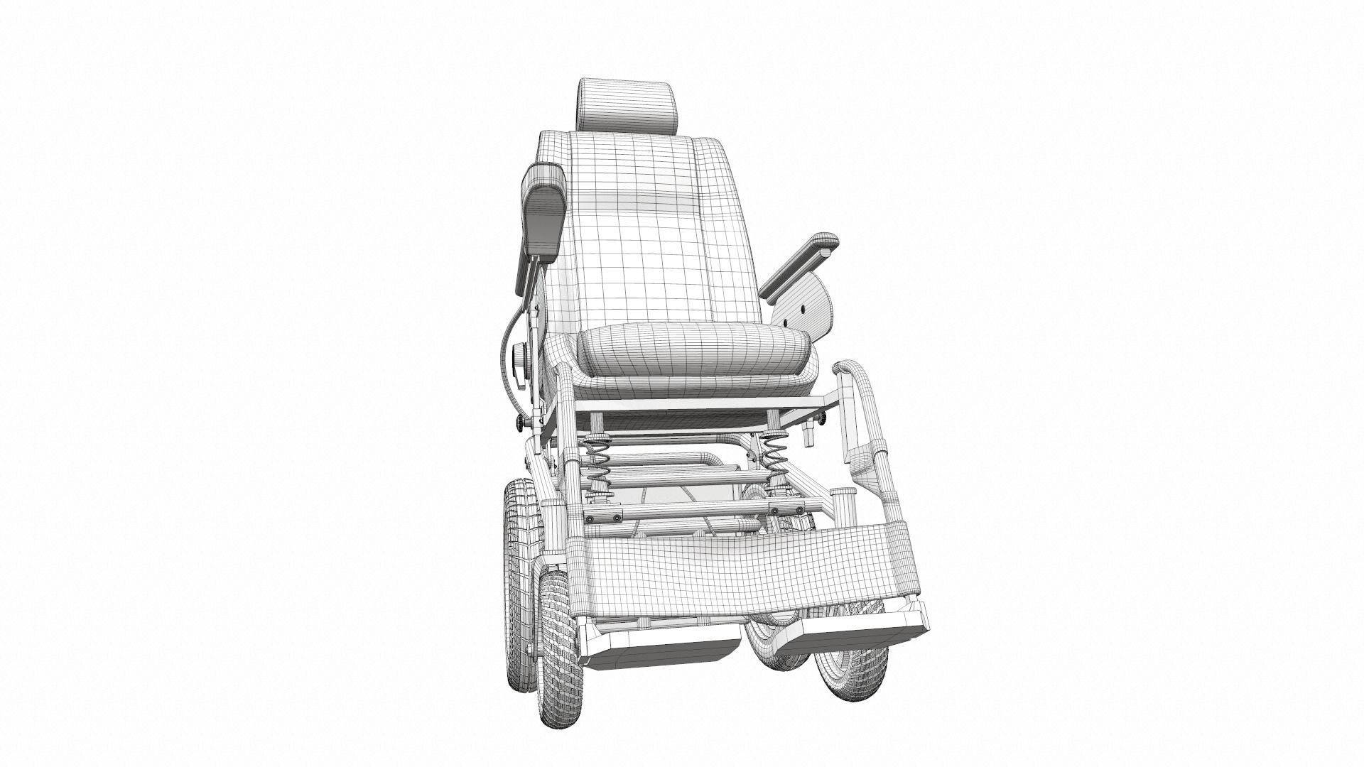 Electric wheelchair 3 3D model_13