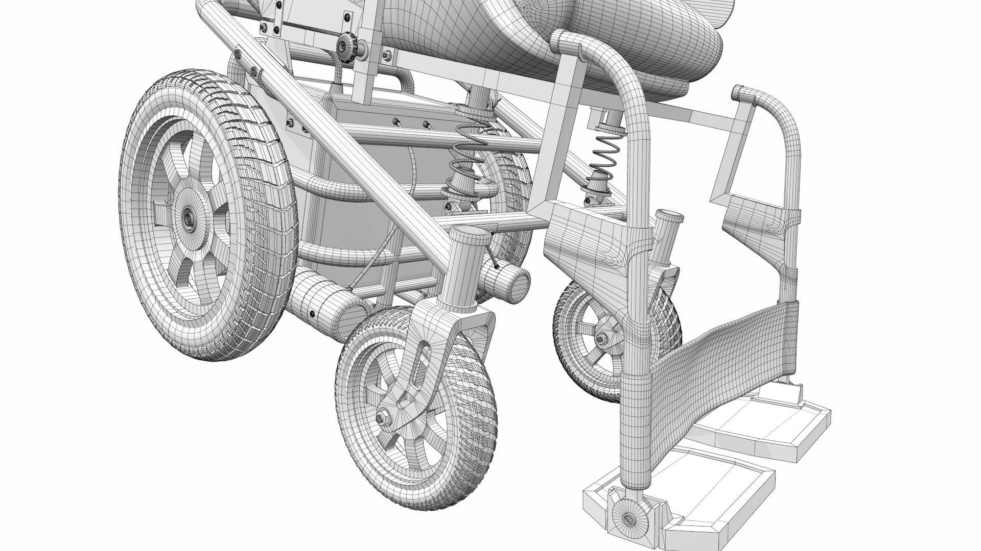 Electric wheelchair 3 3D model_20