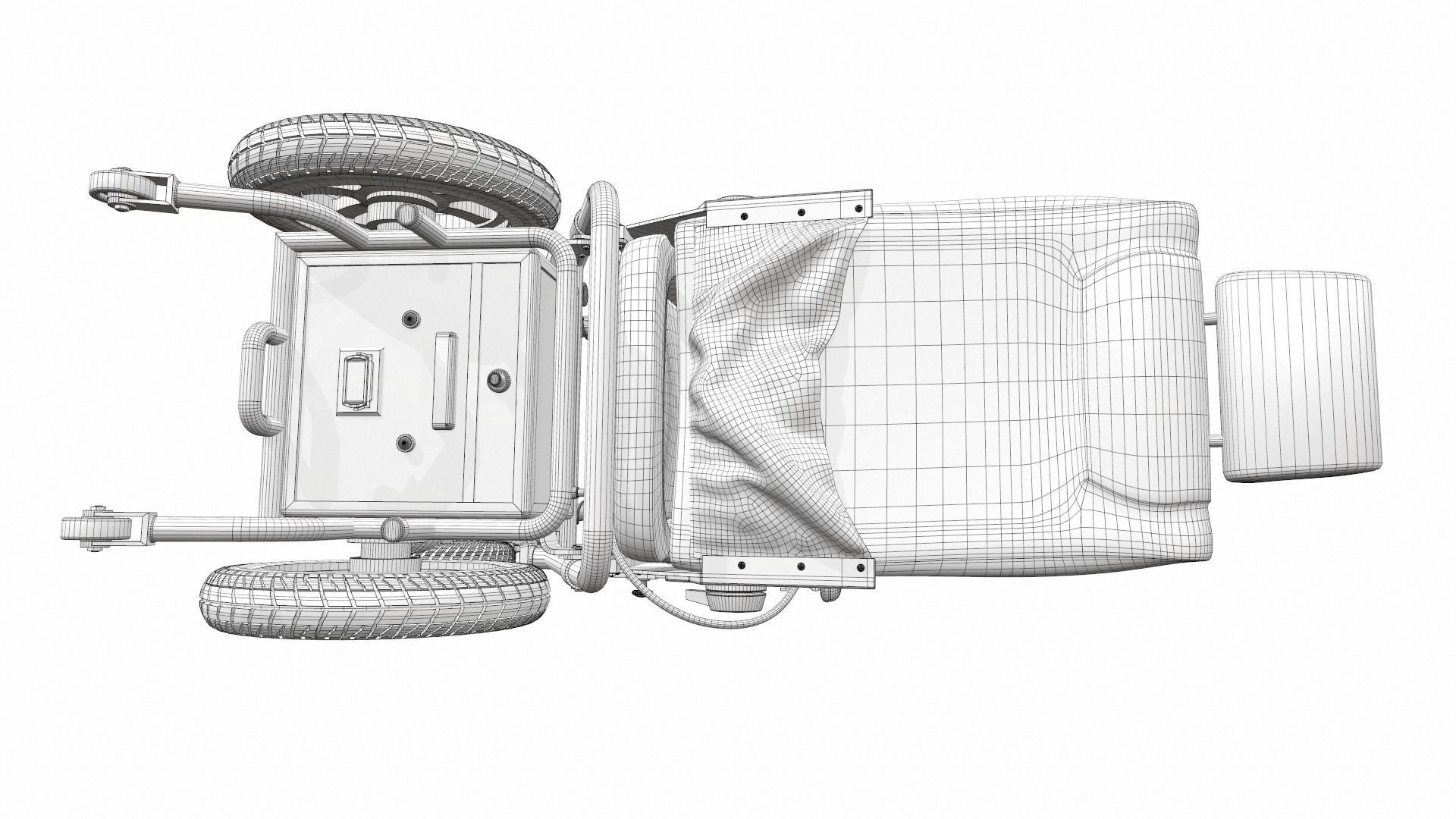 Electric wheelchair 3 3D model_18