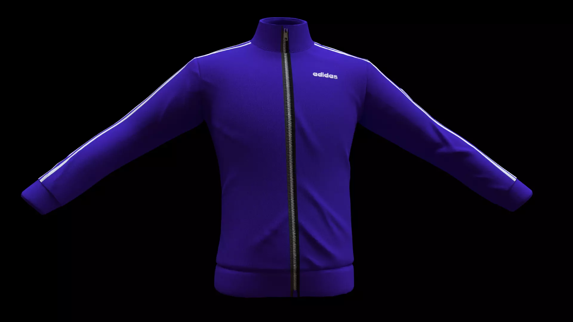 adidas jacket Low-poly 3D model