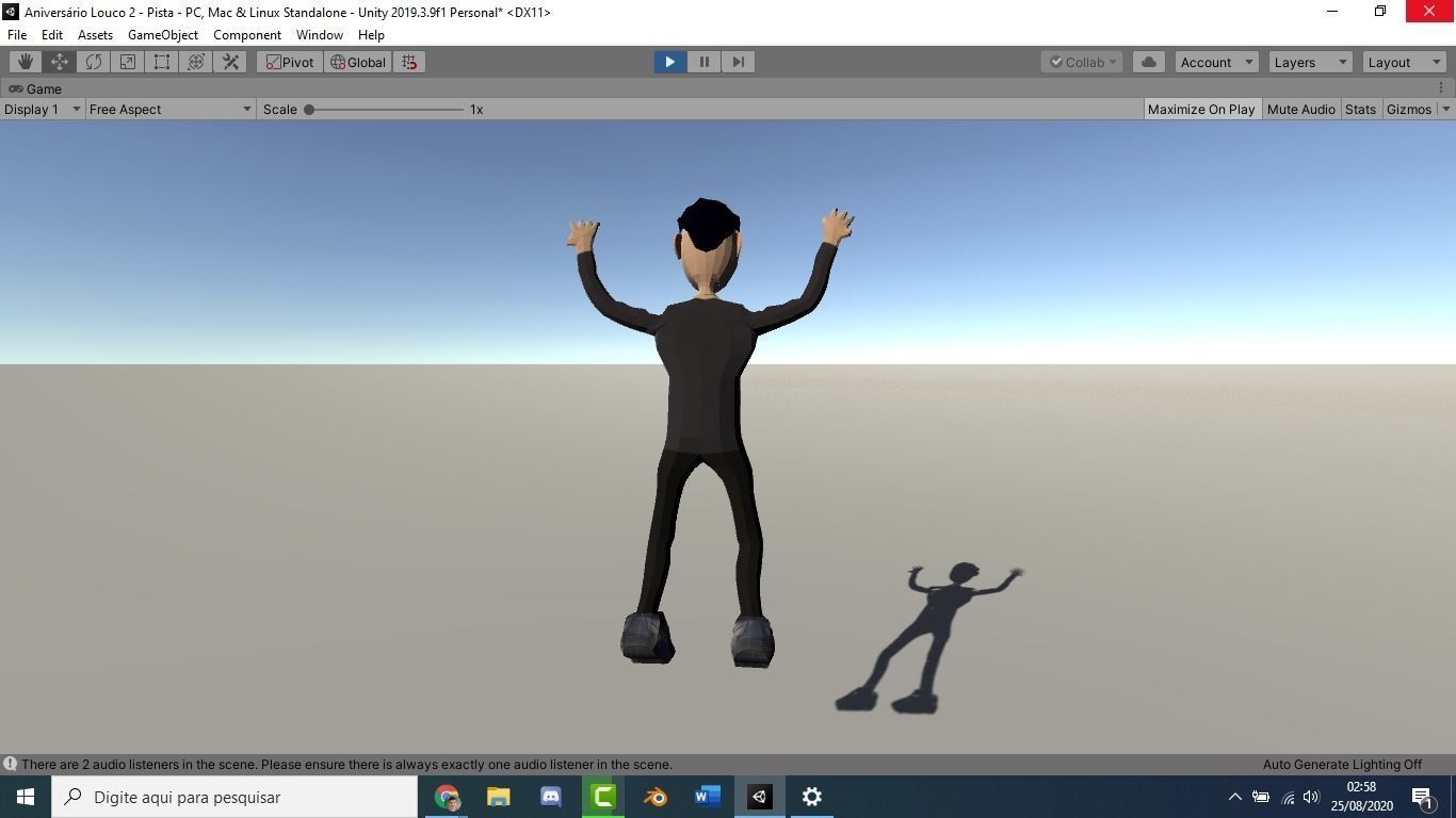 Simple man human model Low-poly 3D model_6