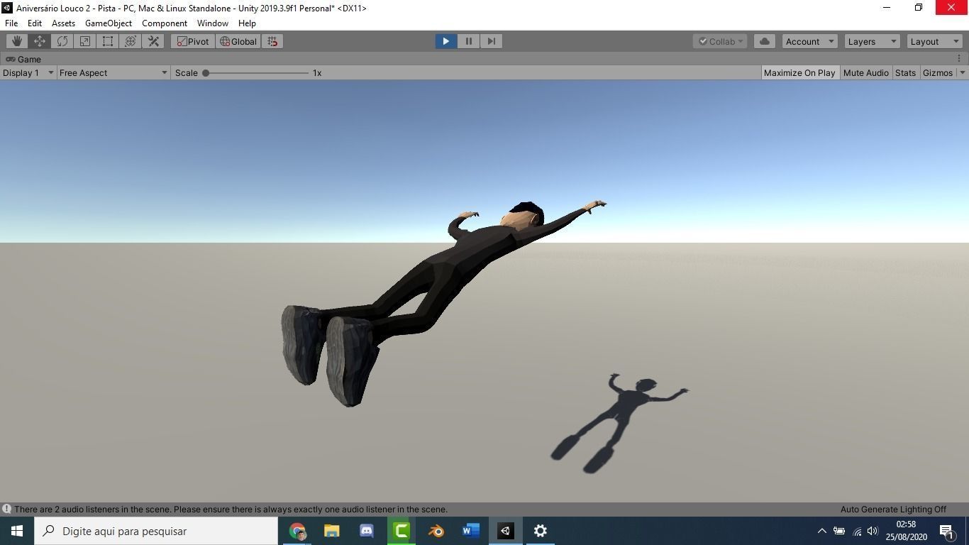 Simple man human model Low-poly 3D model_7