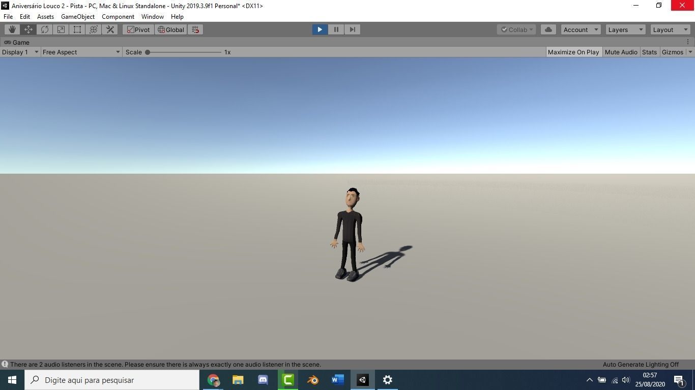 Simple man human model Low-poly 3D model_3