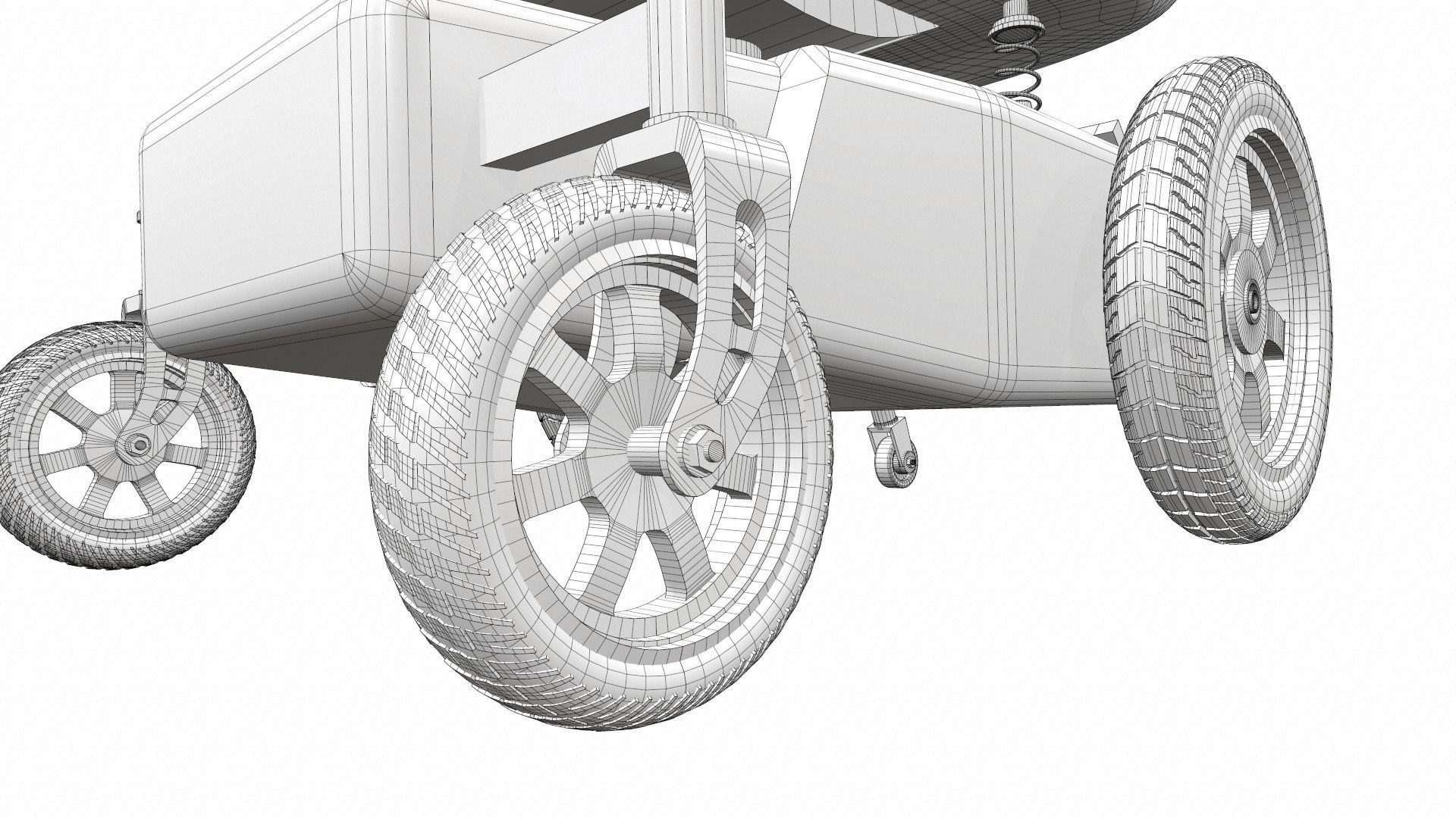 Electric wheelchair 5 3D model_15