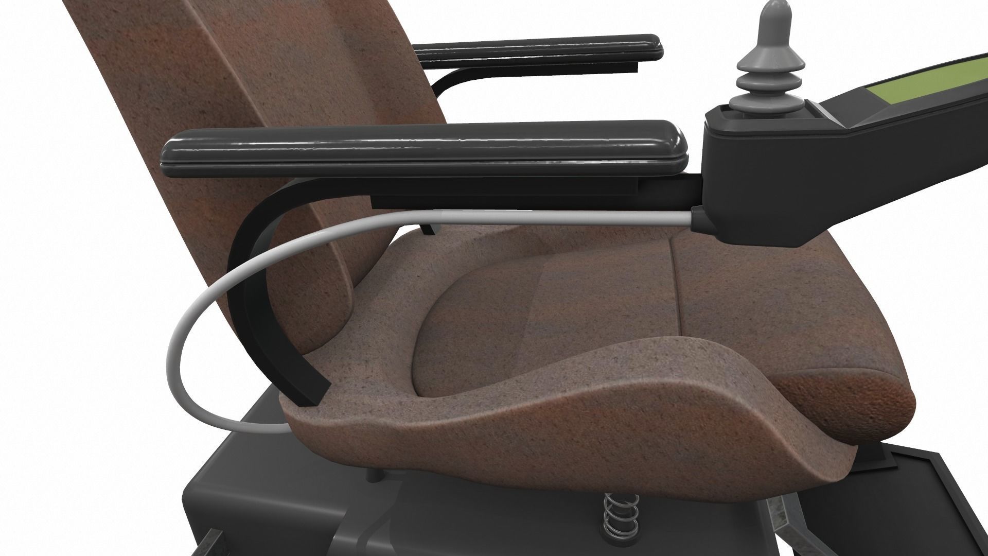 Electric wheelchair 5 3D model_9