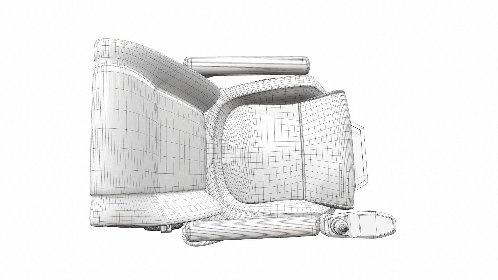 Electric wheelchair 5 3D model_13