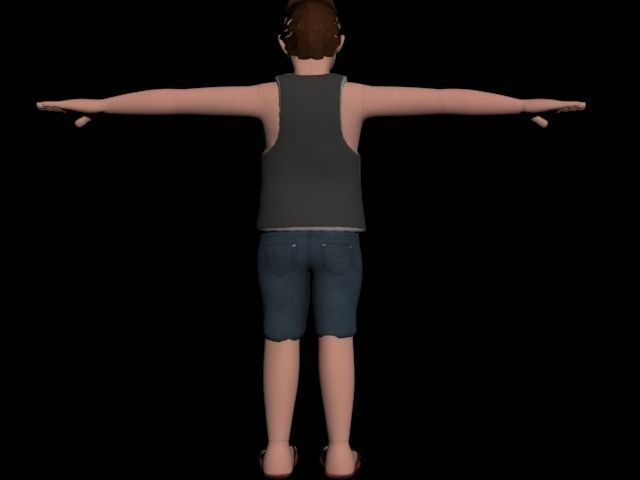 little kid 3D model_2