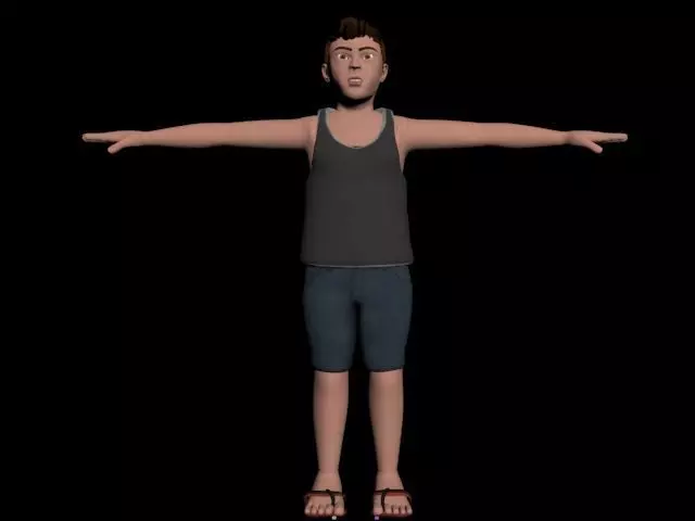 little kid 3D model_0