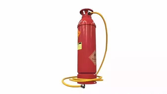 Gas cylinder tank H6 3D model