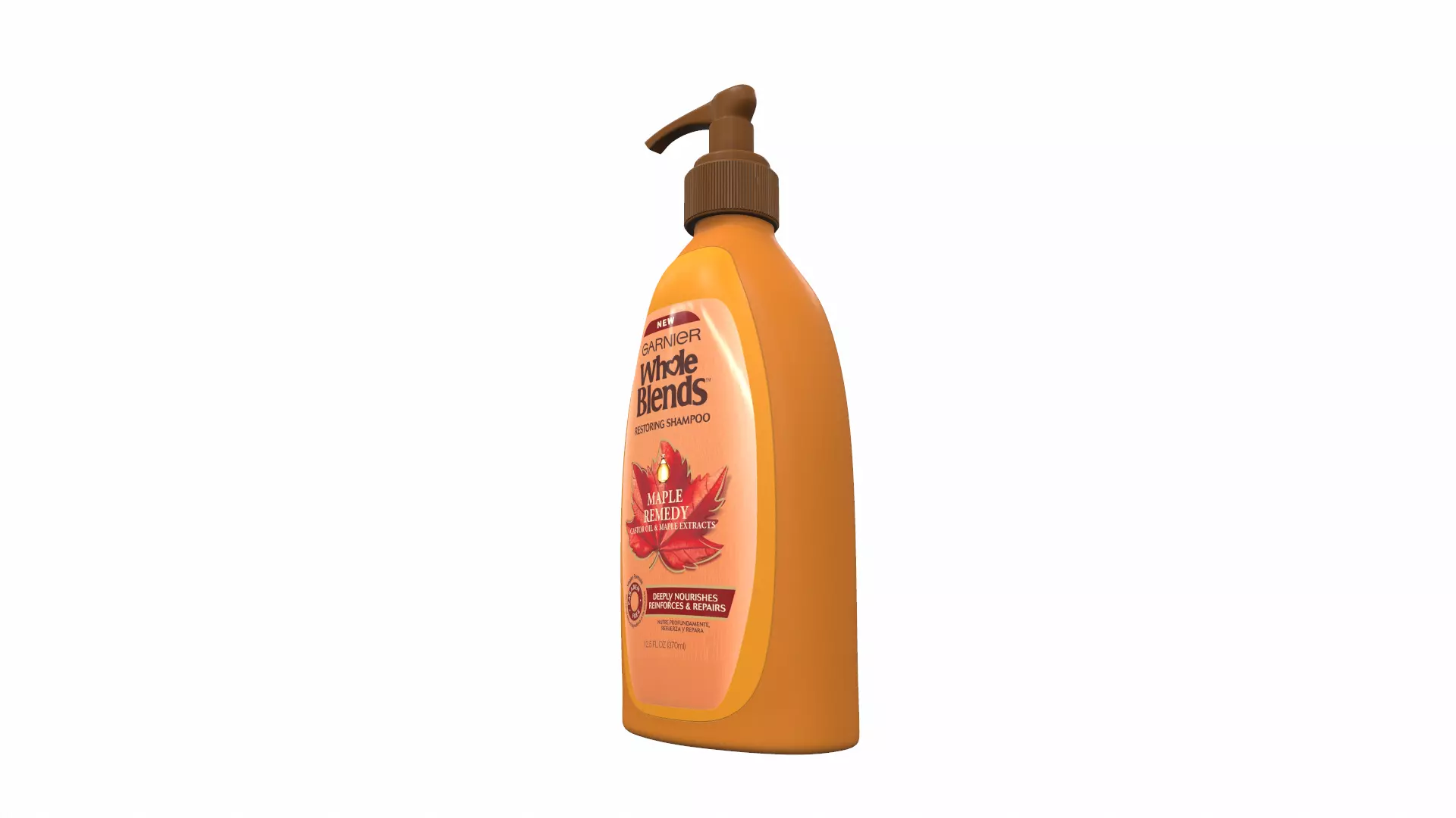 Shampoo whole maple 3D model_0