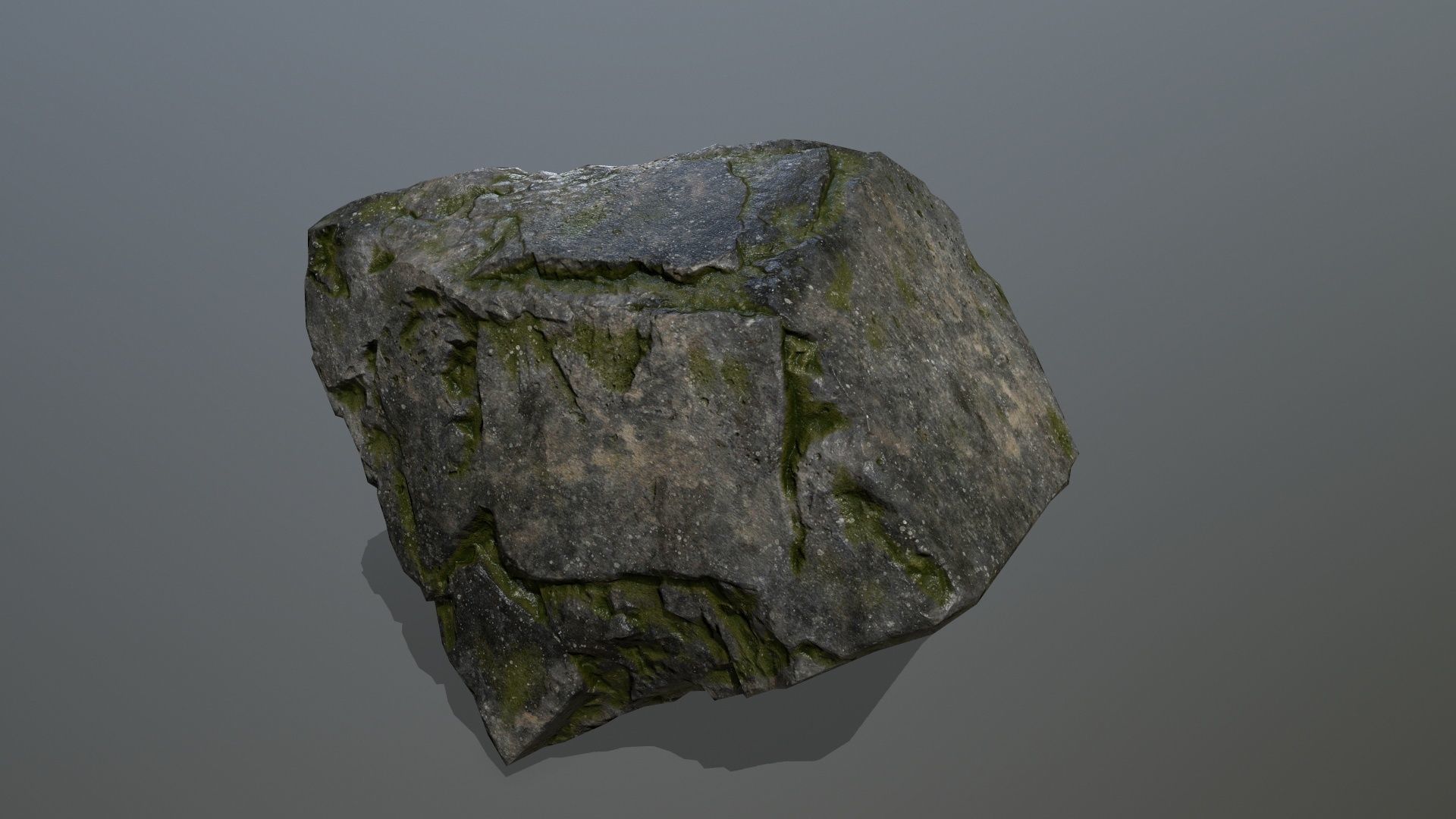 cliff rocks Low-poly 3D model_7