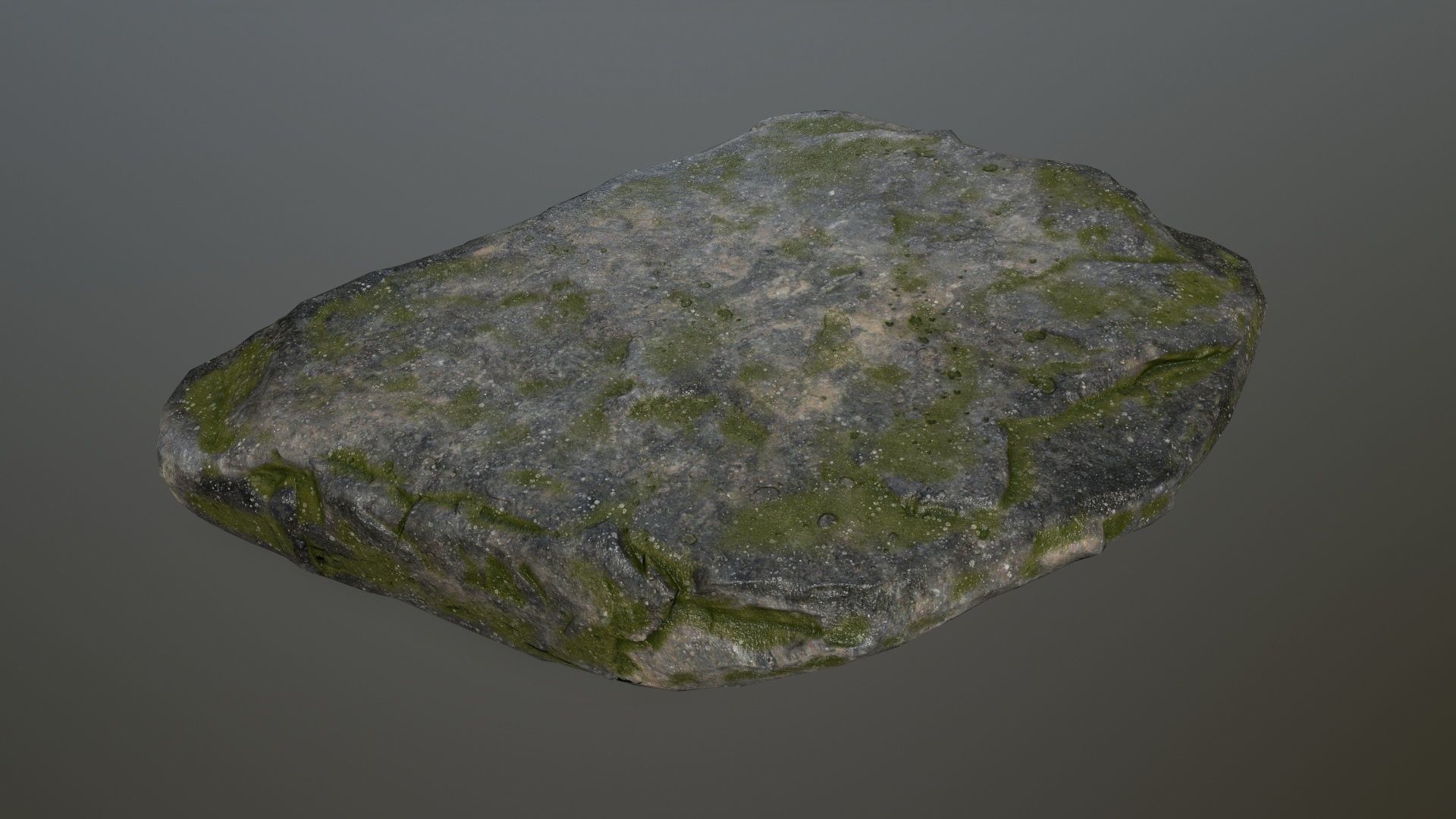 cliff rocks Low-poly 3D model_4