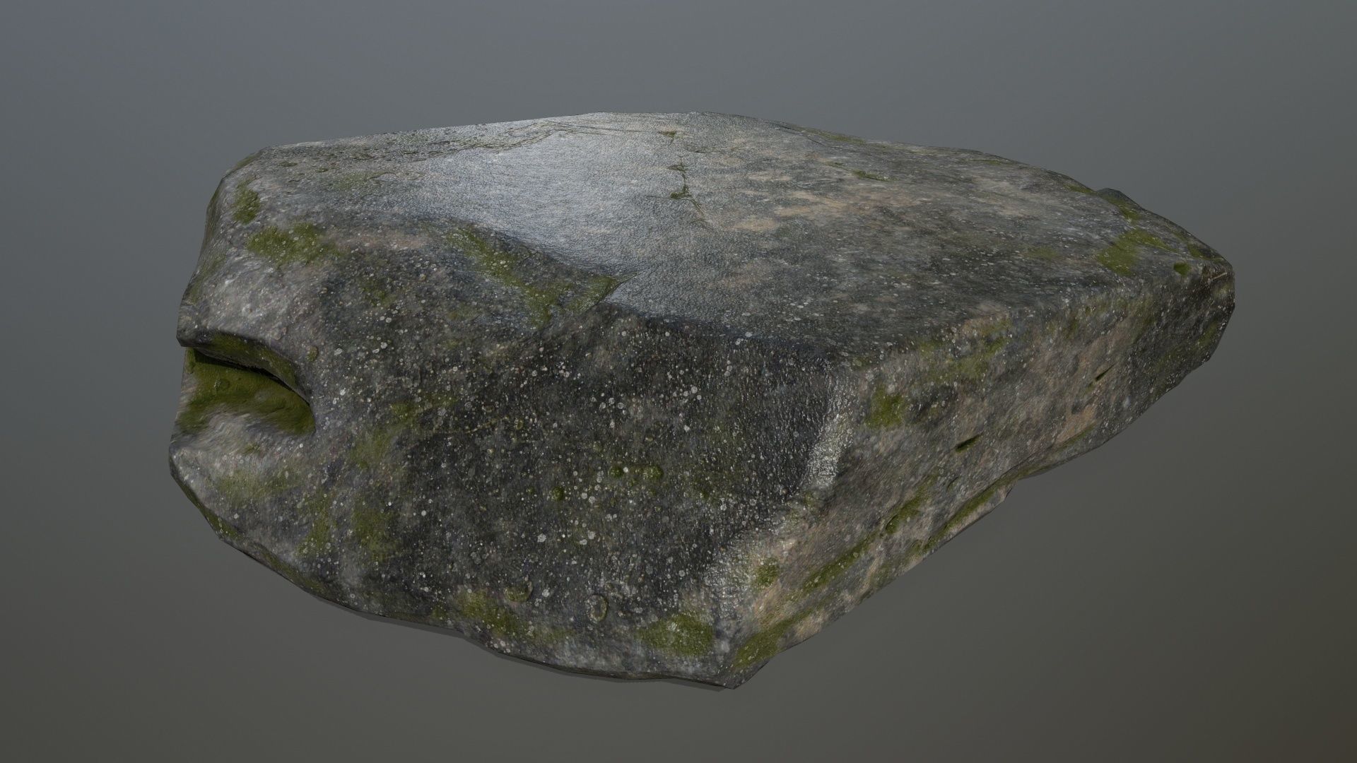 cliff rocks Low-poly 3D model_6