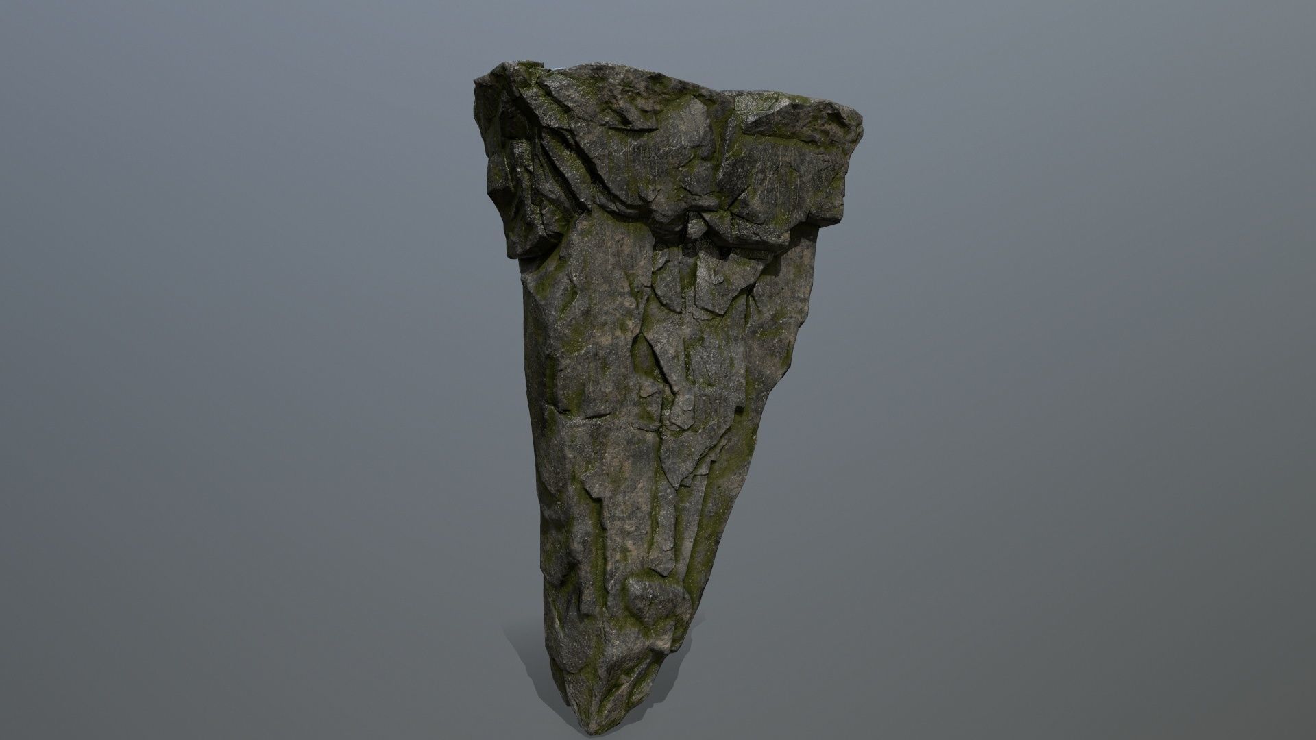cliff rocks Low-poly 3D model_2