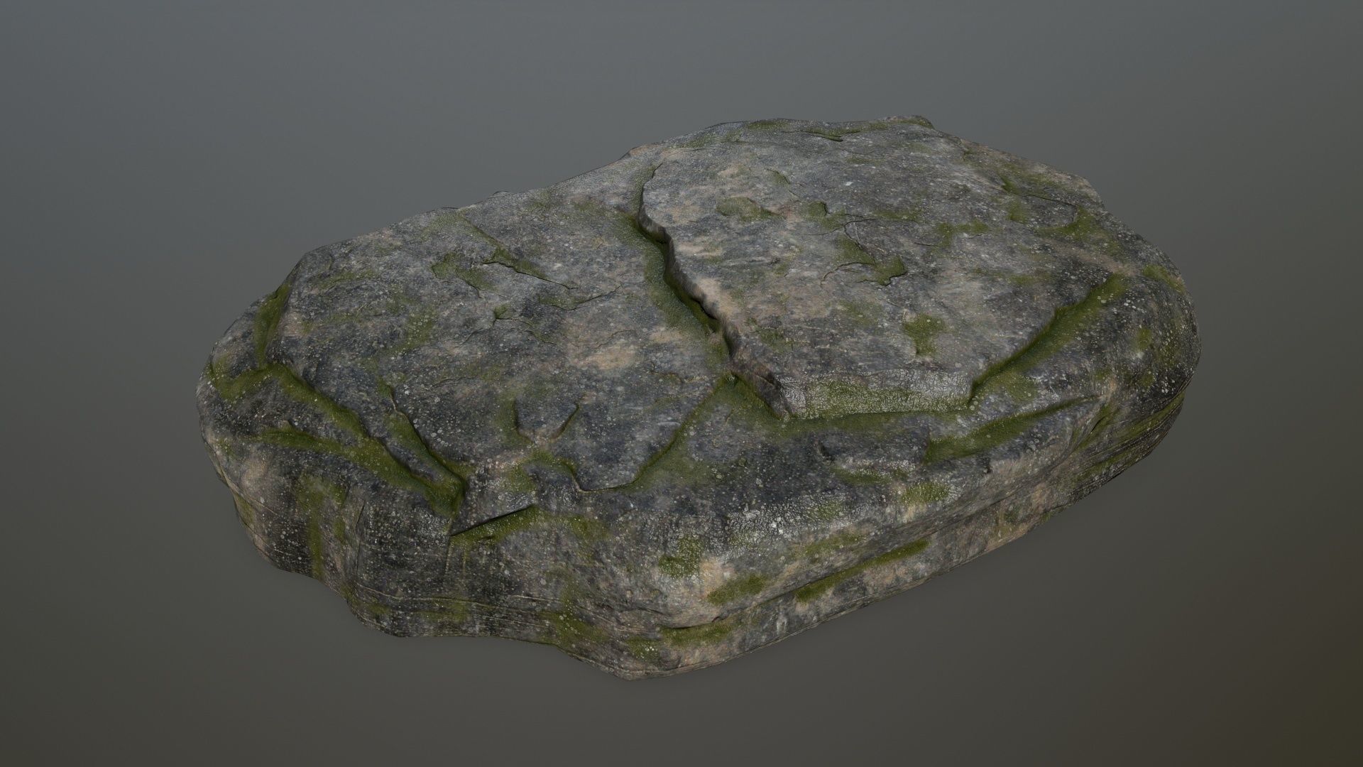 cliff rocks Low-poly 3D model_5