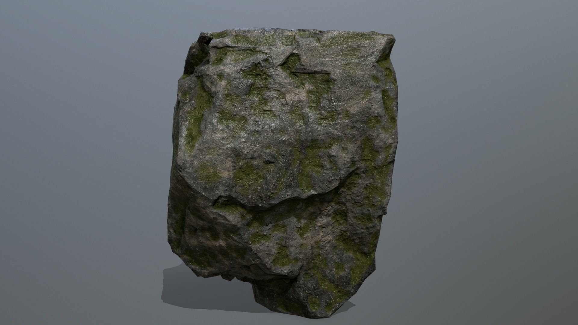 cliff rocks Low-poly 3D model_3