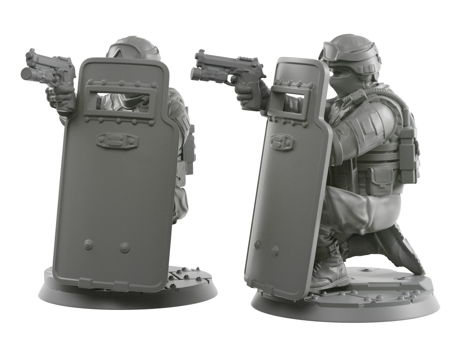 Riot Shields 3D print model_5