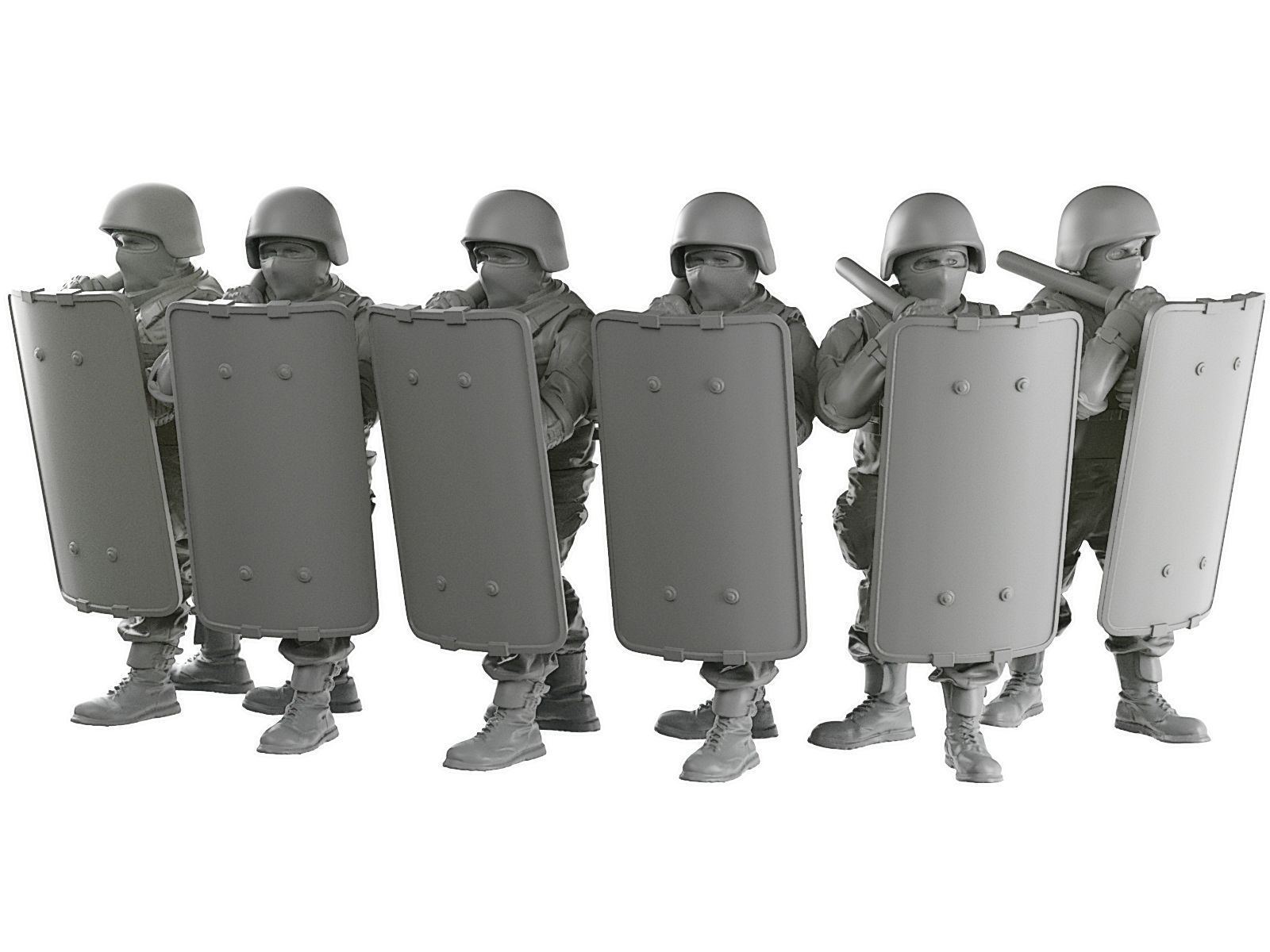 Riot Shields 3D print model_4