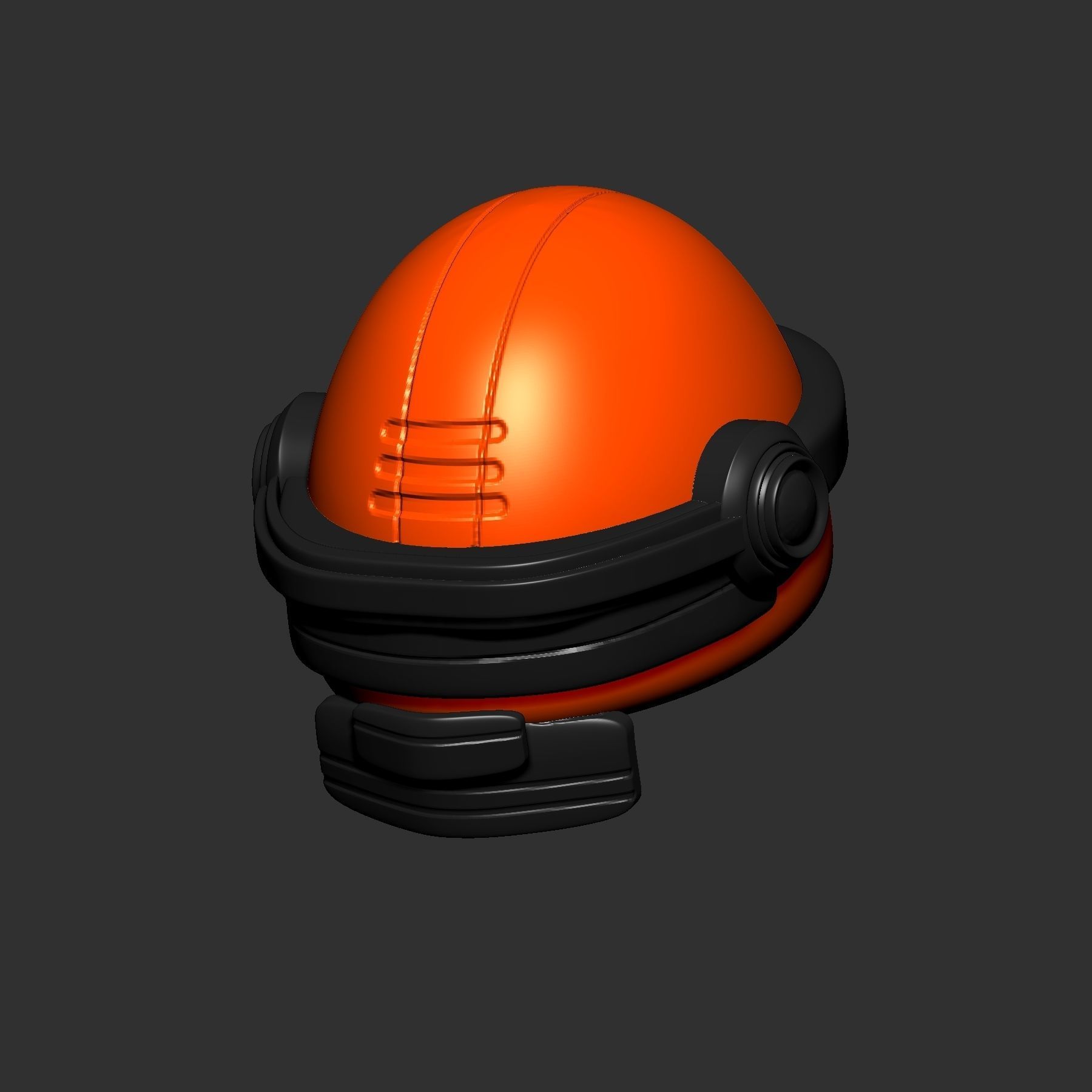 helmet high poly sculpt 3d printable ver 7 3D model 3D model_3