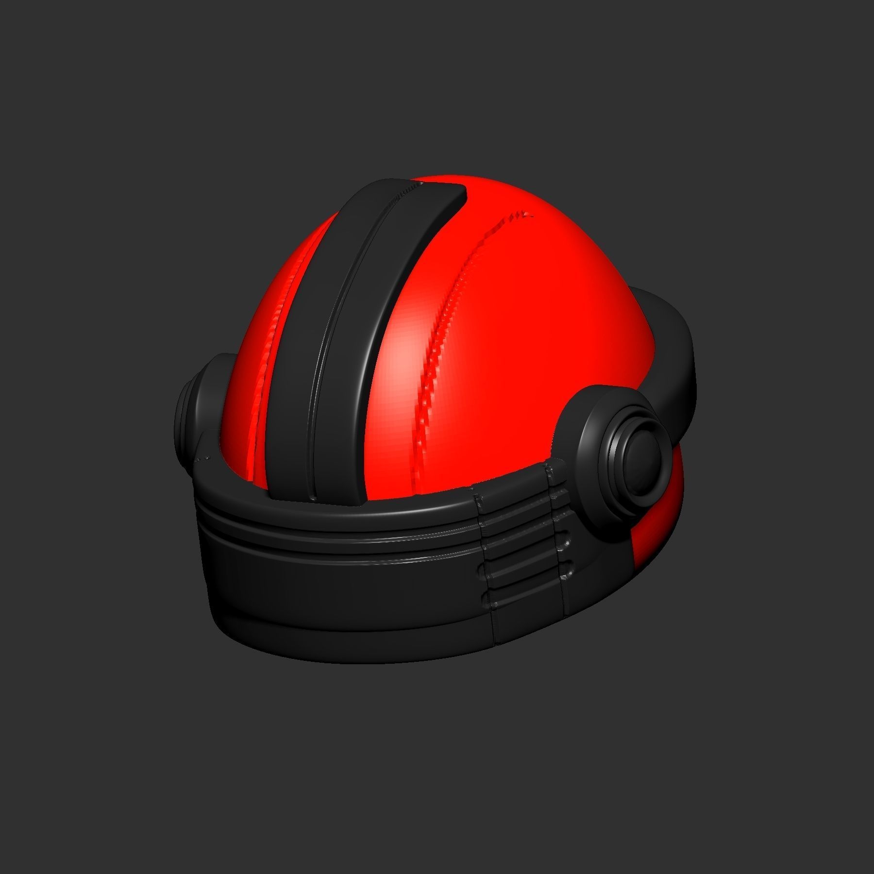 helmet high poly sculpt 3d printable ver 7 3D model 3D model_3