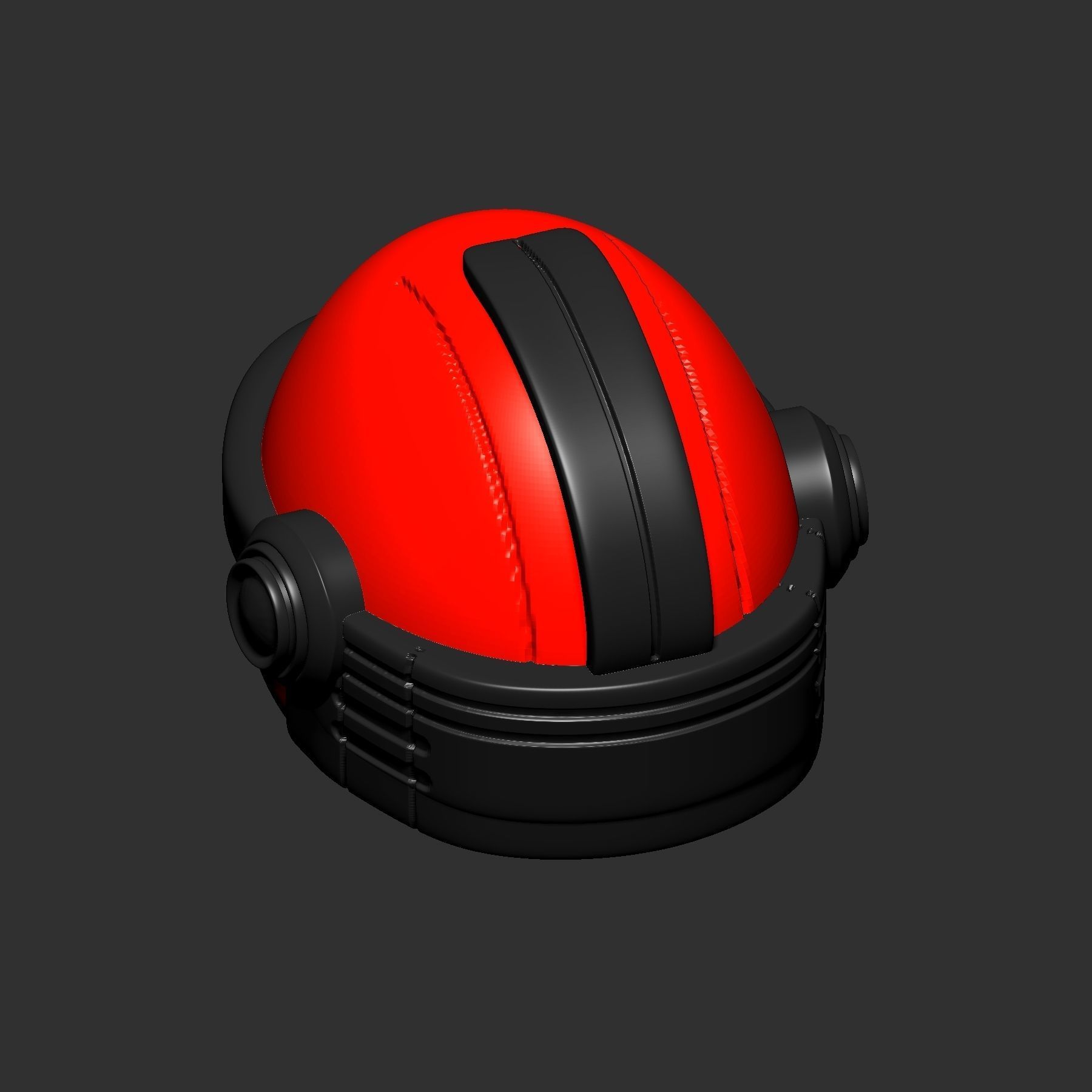 helmet high poly sculpt 3d printable ver 7 3D model 3D model_5