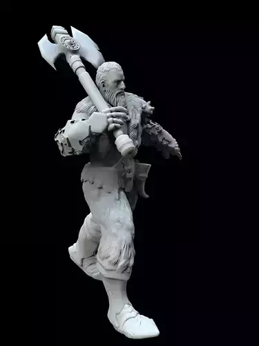 KING WARRIOR CONCEPT ZBRUSH 3D MODEL