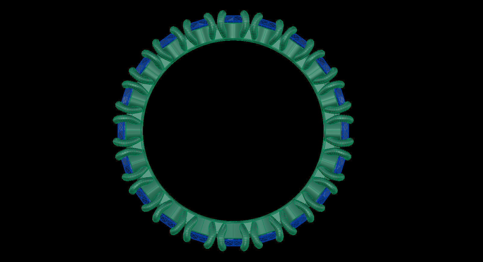 3 mm Round Gems Ring 3D print model_14