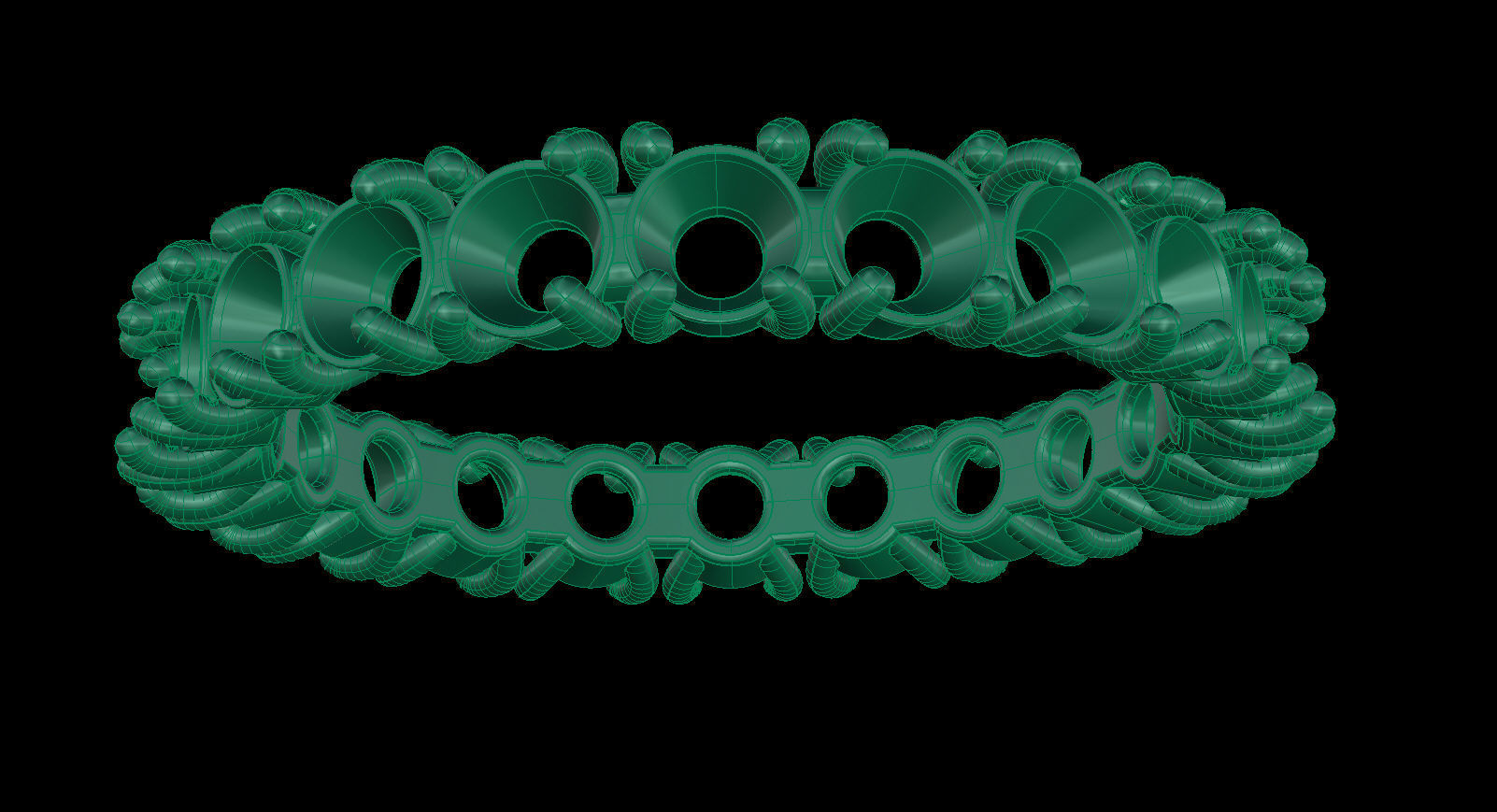 3 mm Round Gems Ring 3D print model_17