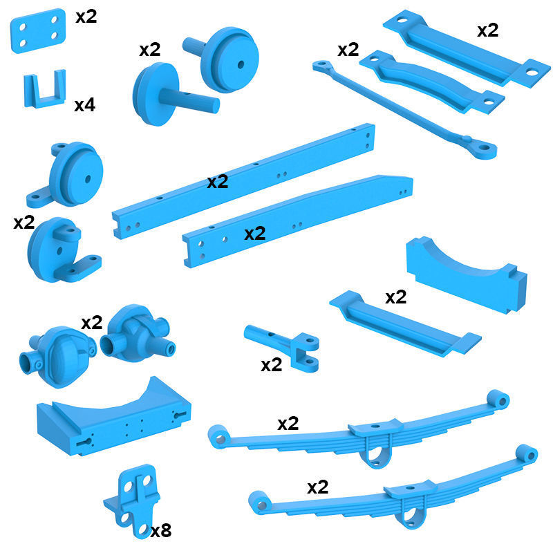 Chassis Mercedes Benz 3D print model_8