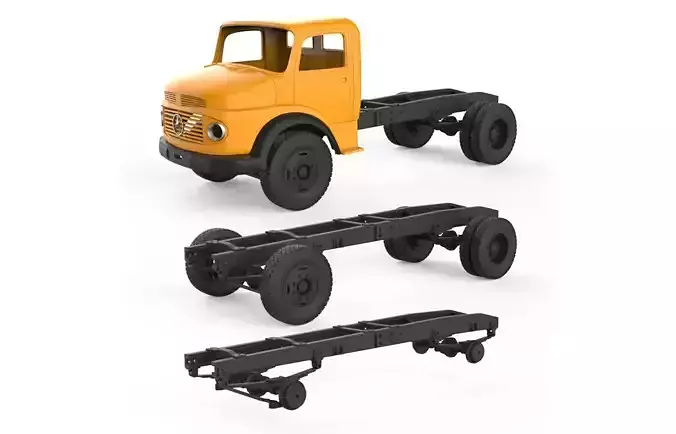 Chassis Mercedes Benz 3D print model