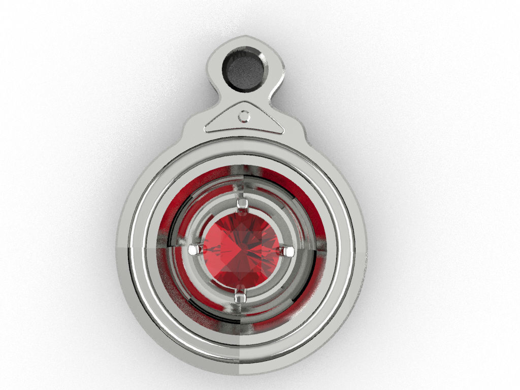 Pendant - Ruby Edition 3D print model_1