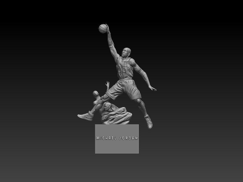 Michael Jordan - American  professional basketball player NBA 3D print model_5