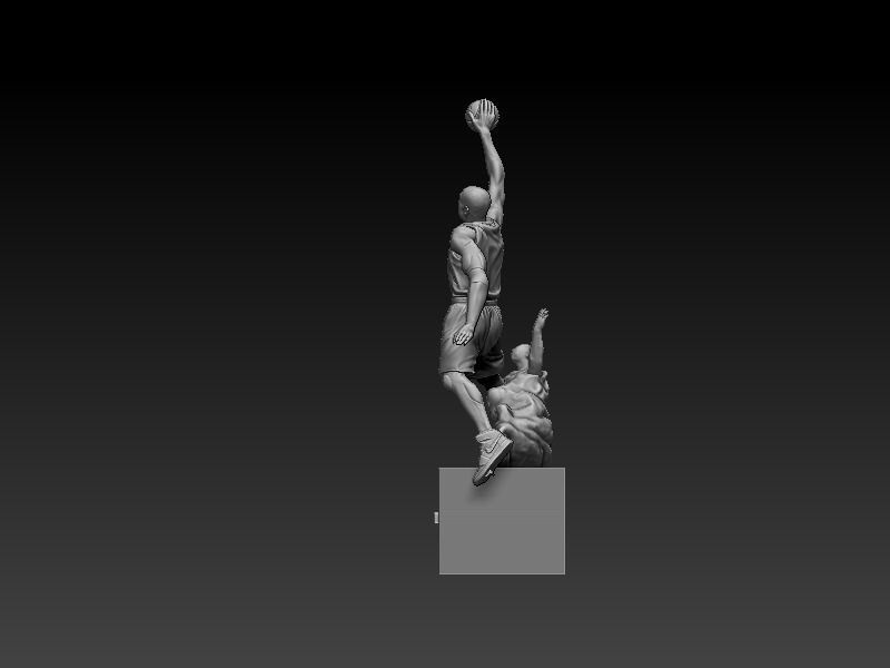 Michael Jordan - American  professional basketball player NBA 3D print model_7