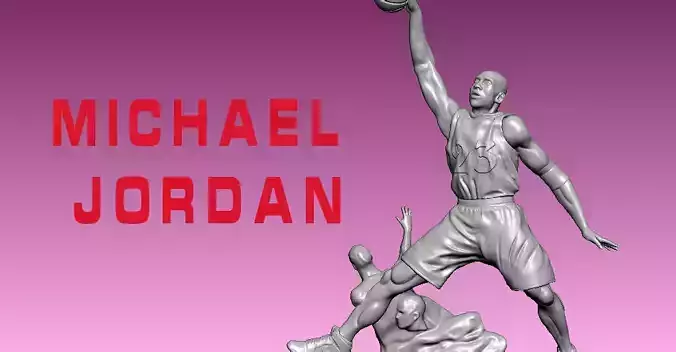 Michael Jordan - American  professional basketball player NBA 3D print model