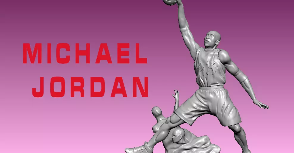 Michael Jordan - American  professional basketball player NBA 3D print model_0