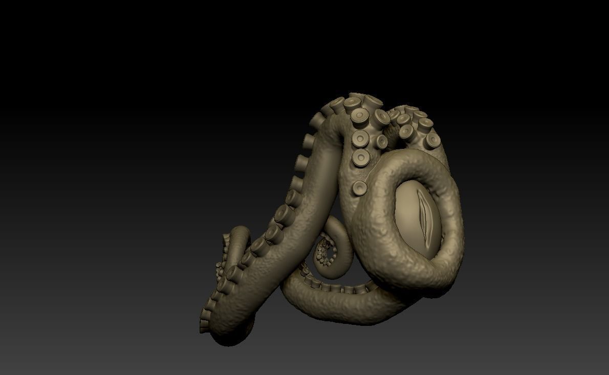 Lovecraft Tentacles Creature Holder 3D print model_29