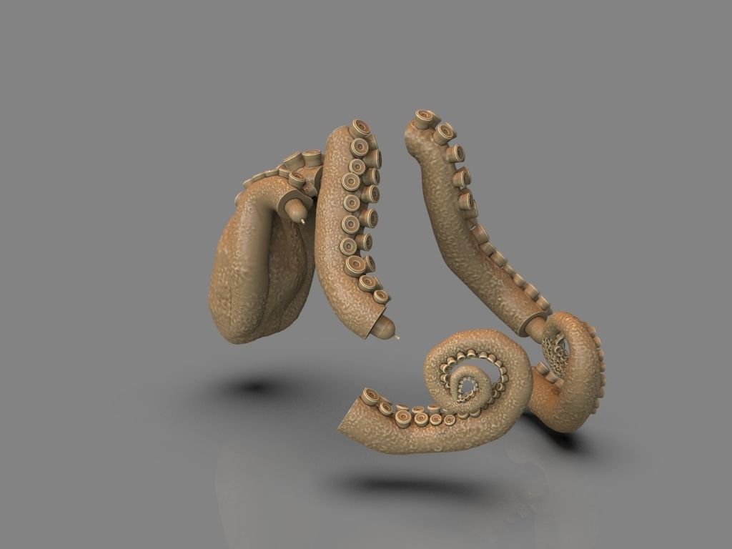 Lovecraft Tentacles Creature Holder 3D print model_10