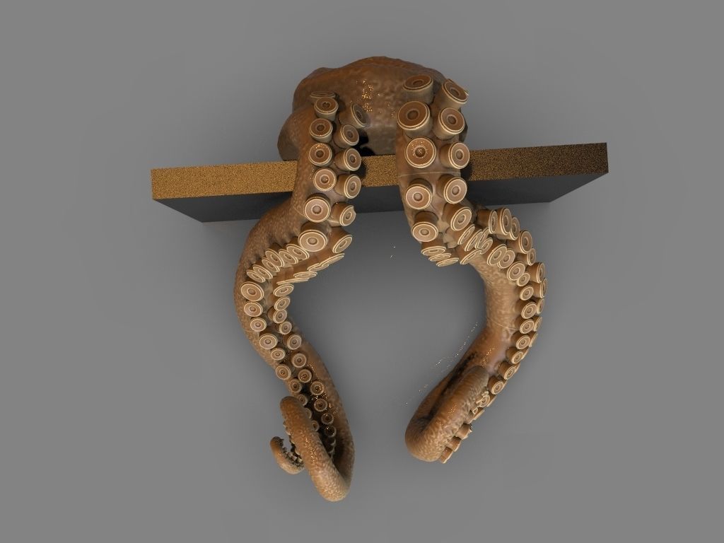 Lovecraft Tentacles Creature Holder 3D print model_7
