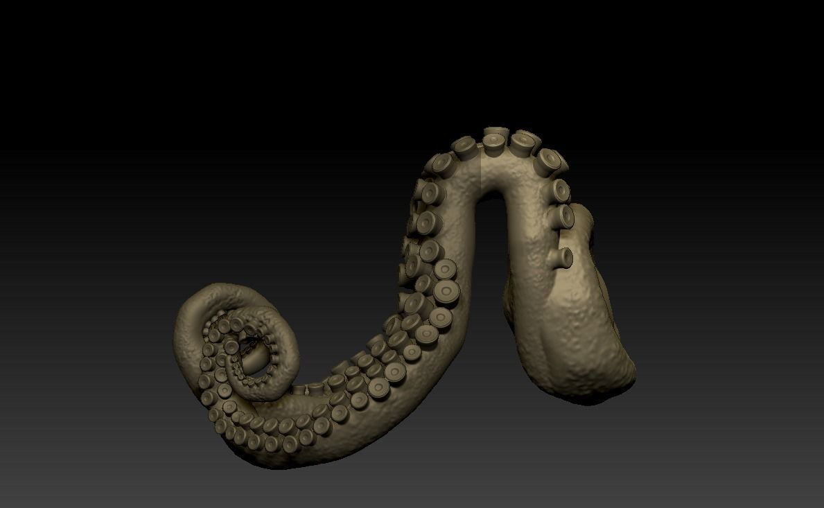 Lovecraft Tentacles Creature Holder 3D print model_23