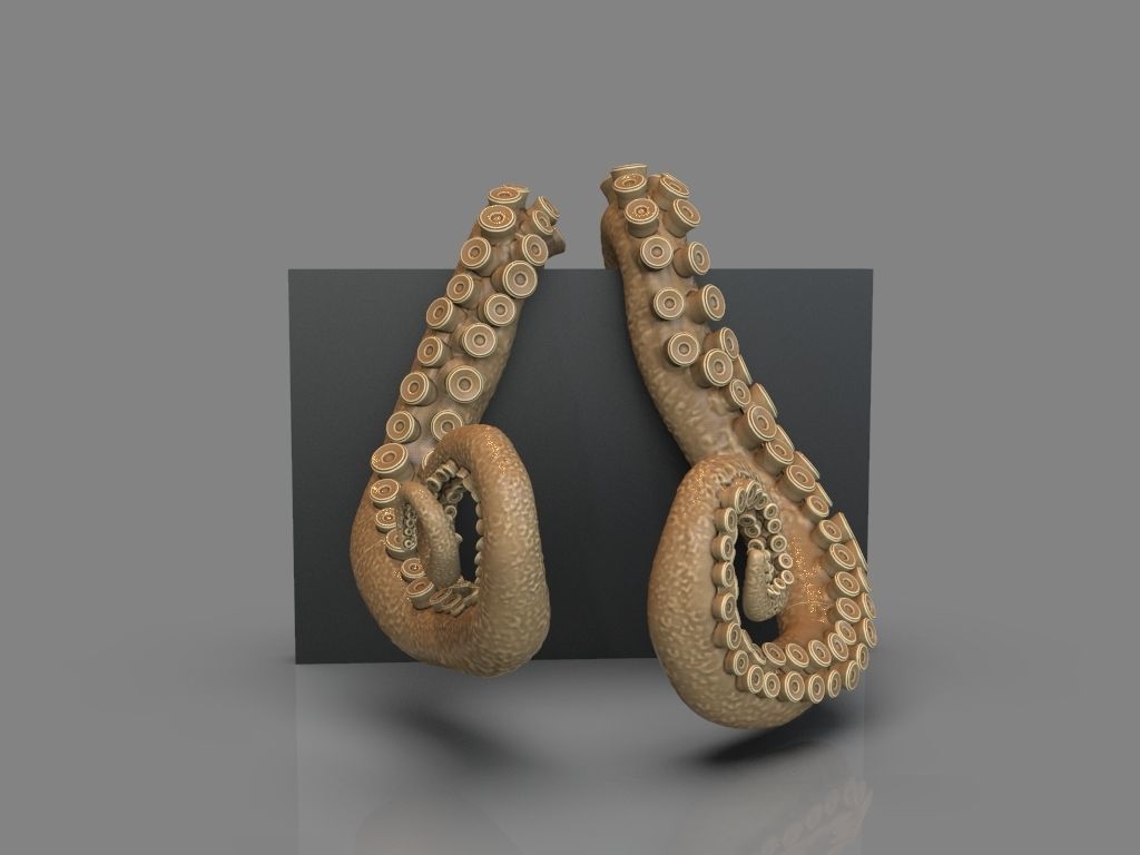 Lovecraft Tentacles Creature Holder 3D print model_6