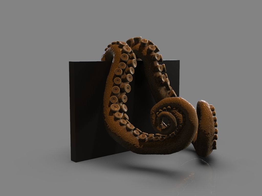 Lovecraft Tentacles Creature Holder 3D print model_4