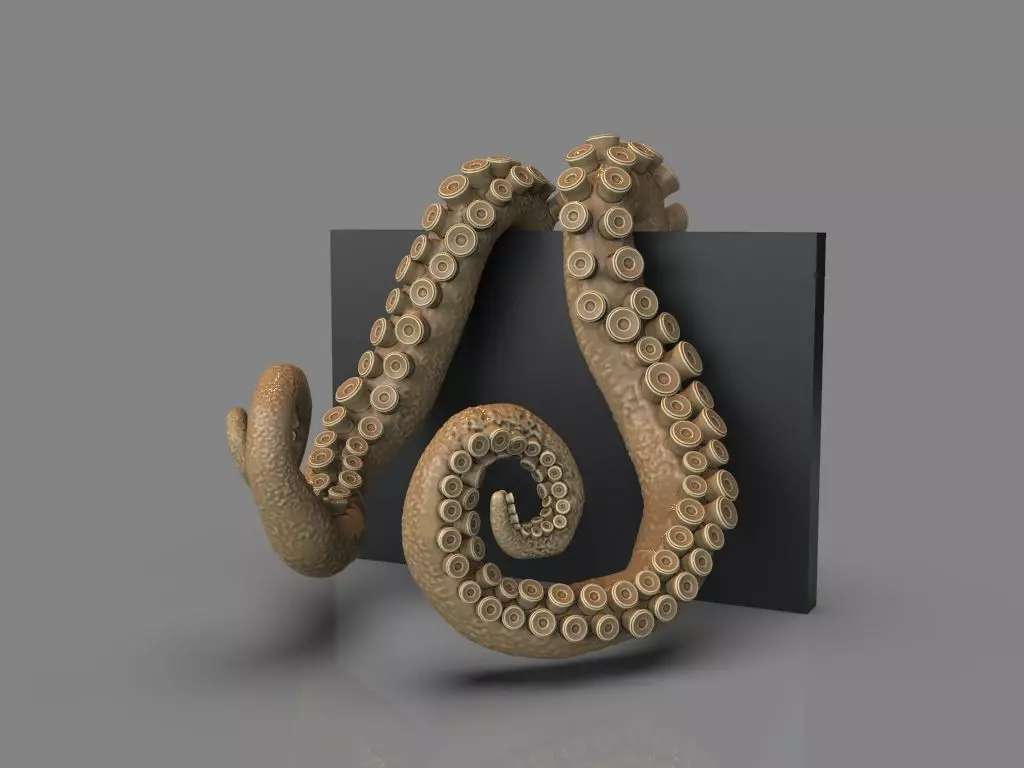 Lovecraft Tentacles Creature Holder 3D print model_0