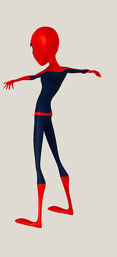 spider man Low-poly 3D model