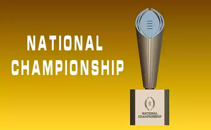 College Football Playoff National Championship Cup 3D print model