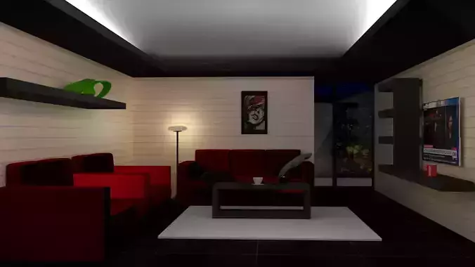 Full Game Ready Living Room For Game