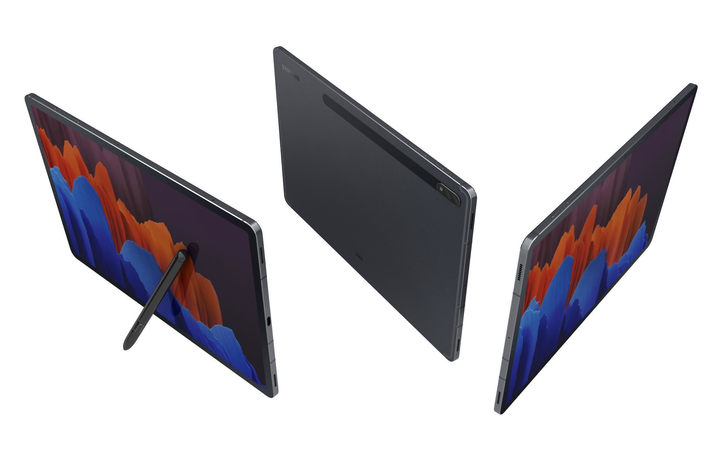 Samsung Galaxy Tab S7 Plus Mystic Black 3D model_3