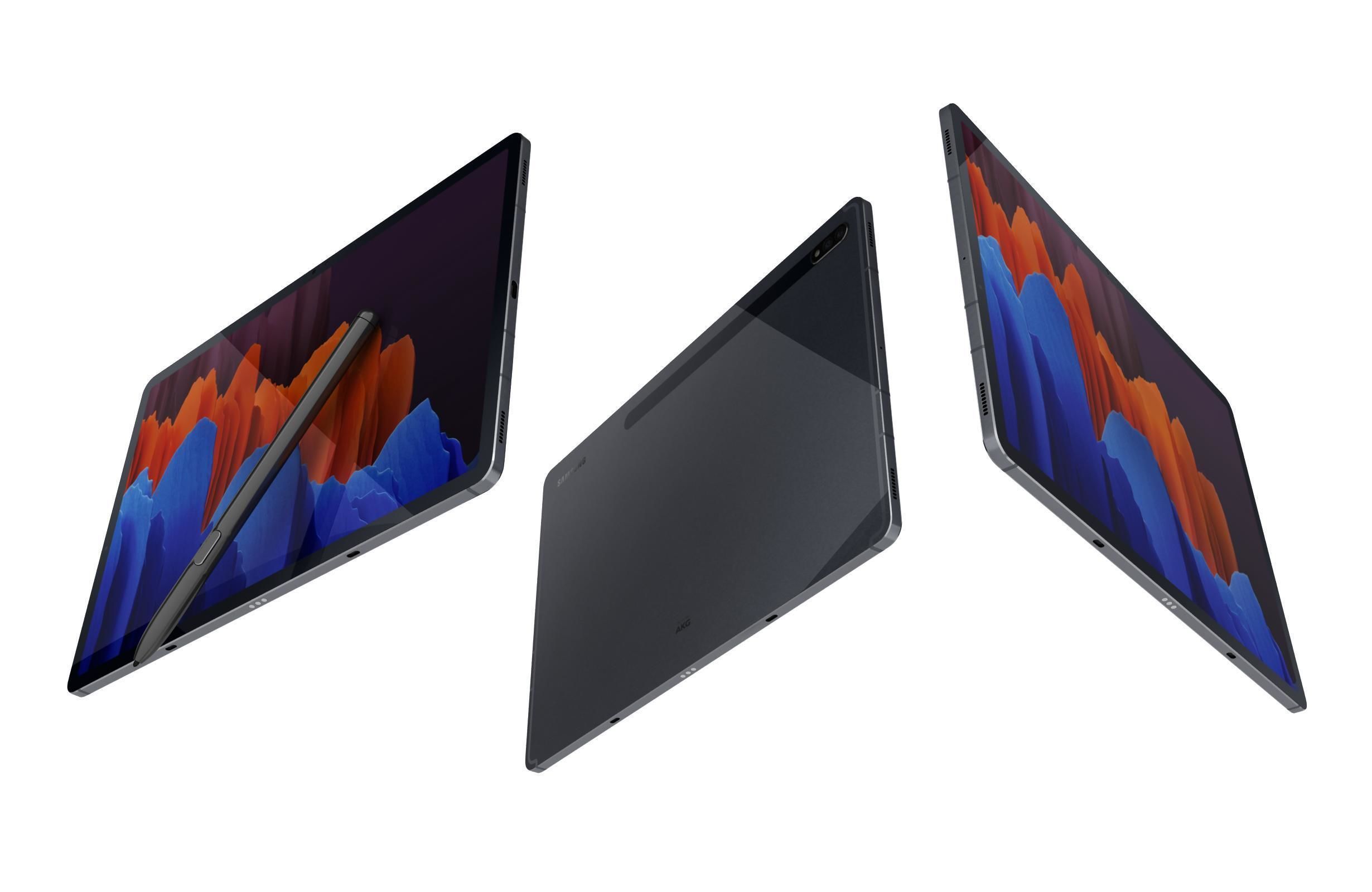 Samsung Galaxy Tab S7 Plus Mystic Black 3D model_1