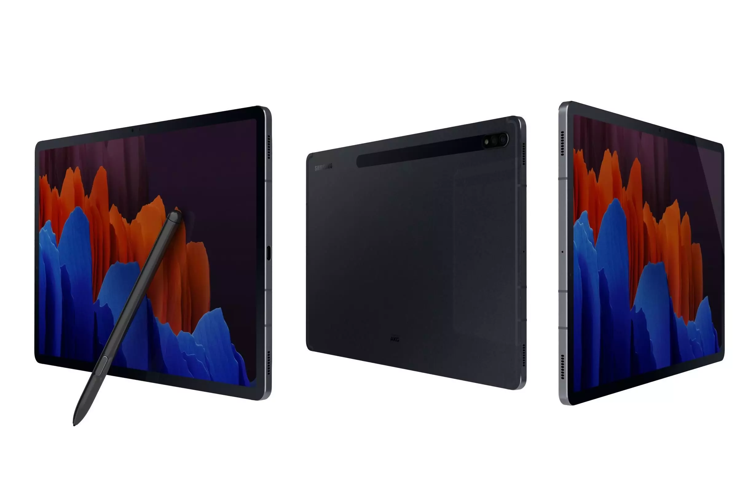 Samsung Galaxy Tab S7 Plus Mystic Black 3D model_0